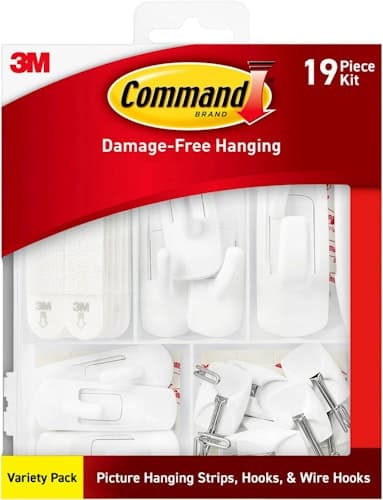 Organize Your Space with 52% Off Command 19-Piece Variety Pack