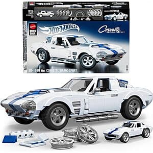 Build Your Own Hot Wheels Corvette with 918-Piece Mattel Brick Set