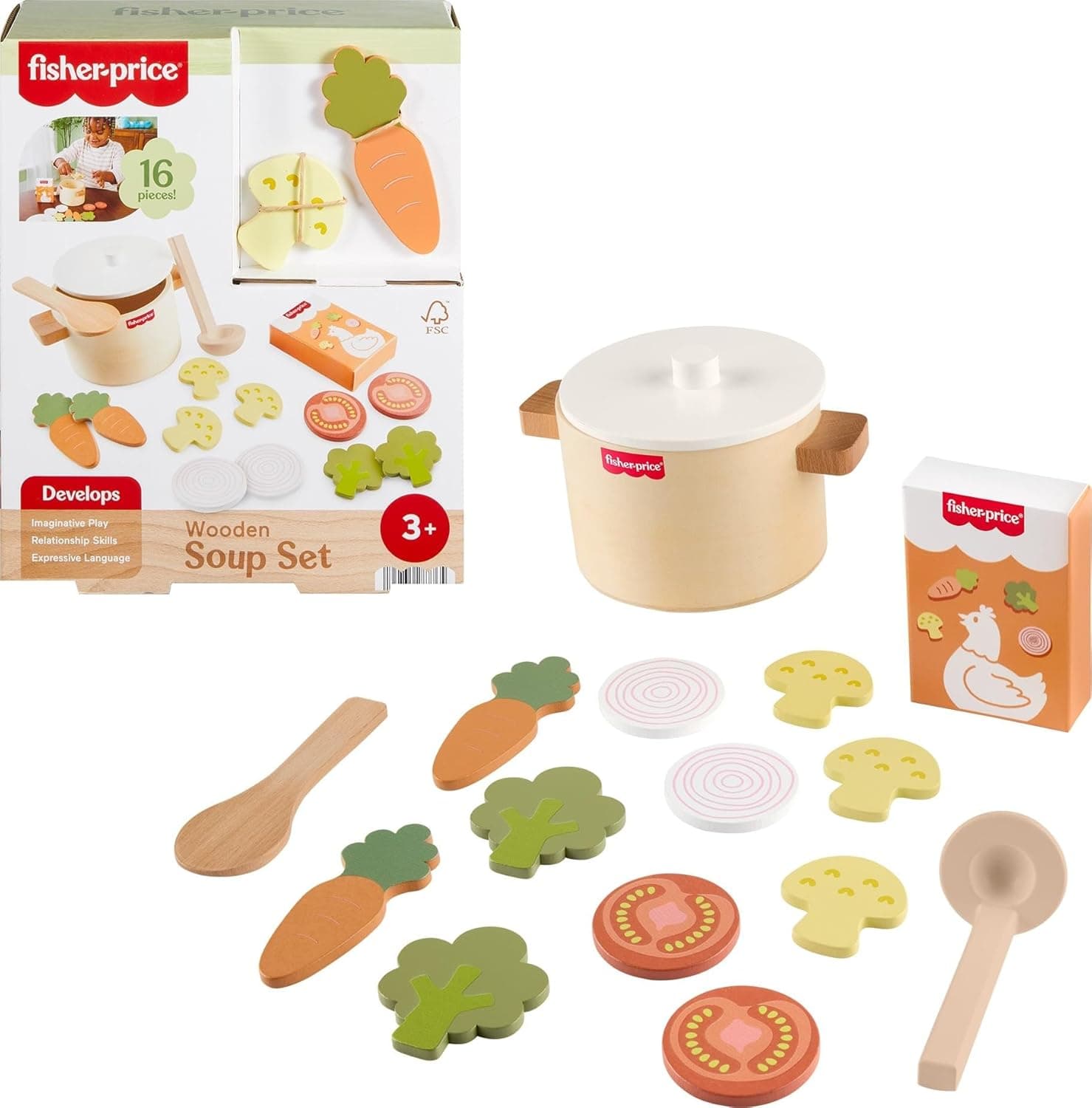 Pretend Cooking Fun with Fisher-Price Wooden Kitchen Toys