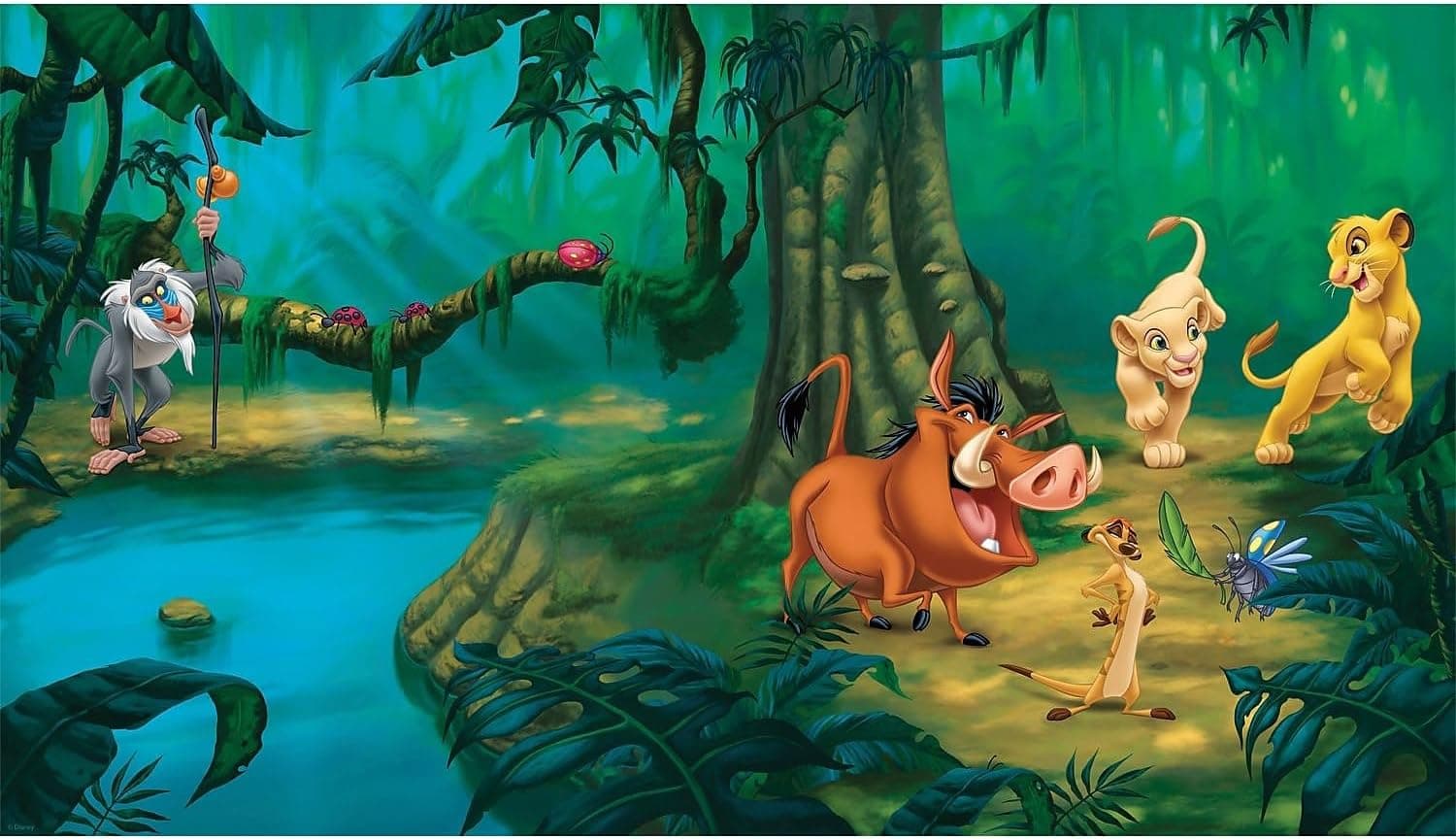 Unleash the Jungle: Giant Lion King Wall Mural