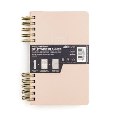 Altitude 2025-2026 15 Months Planner 5"x8" Monthly/Weekly Powder Pink