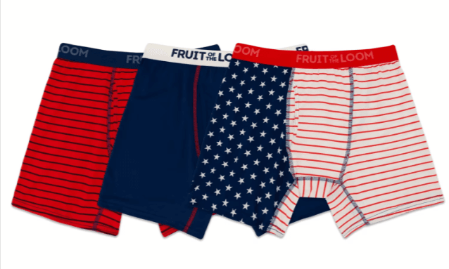Fruit of the Loom Americana Stretch Boxer Briefs 3-Pack