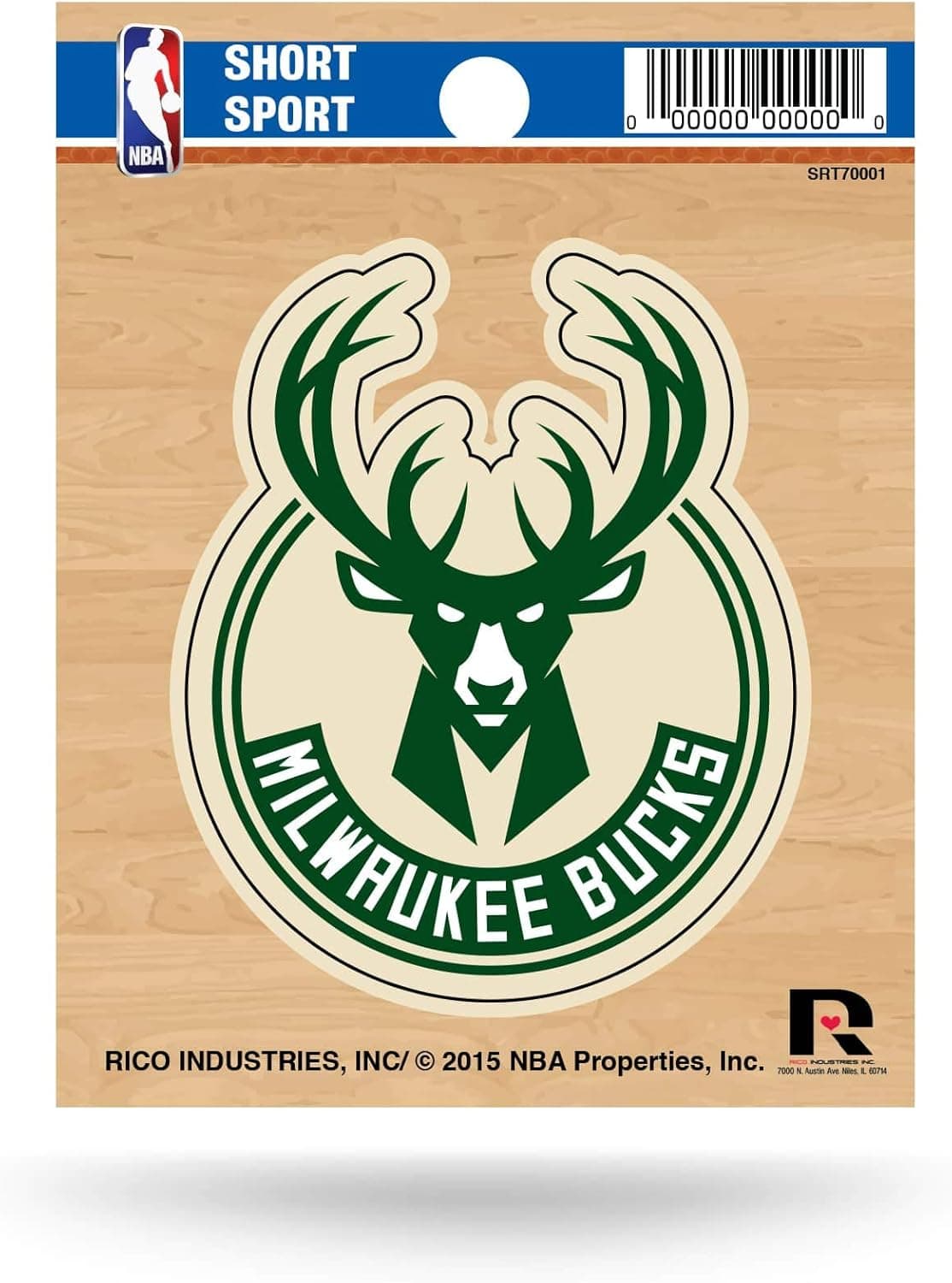 Stylish Milwaukee Bucks NBA Team Logo Decal