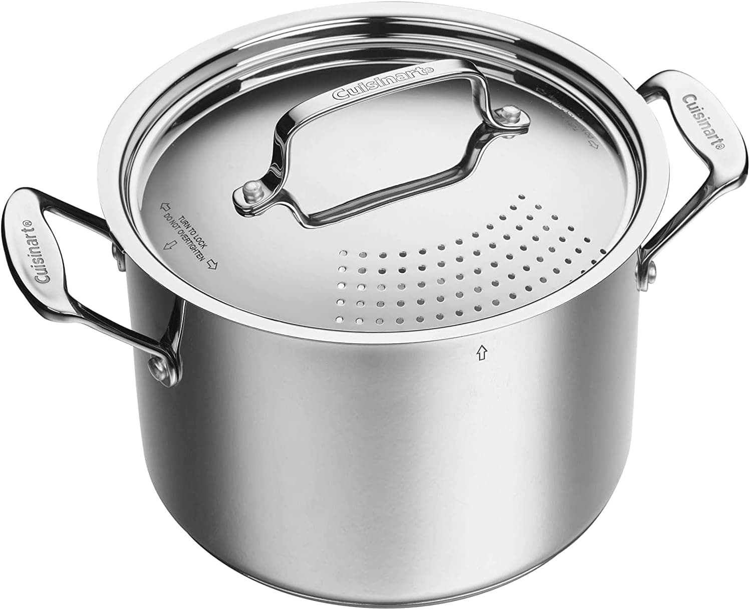 Cuisinart 6 Qt. Stainless Steel Pasta Pot with Strainer Cover