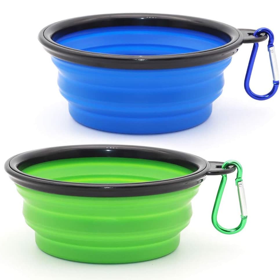 Collapsible Dog Bowls 2-Pack for Just $5