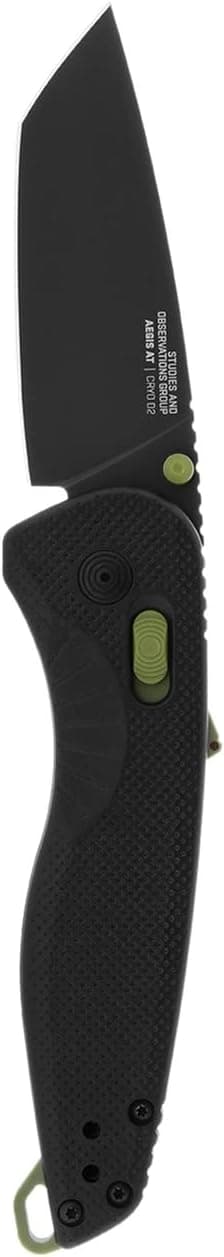 Rugged SOG Aegis Tanto Pocket Knife - Ambidextrous, D2 Steel Blade