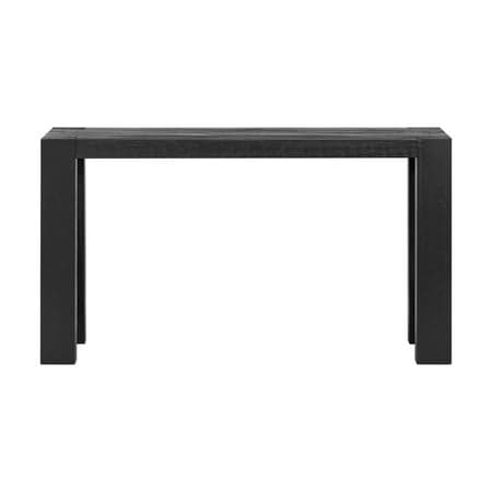 Alaterre Furniture Classic Solid Wood Console Table - 56 Inch Modern Farmhouse Entryway Table, Black