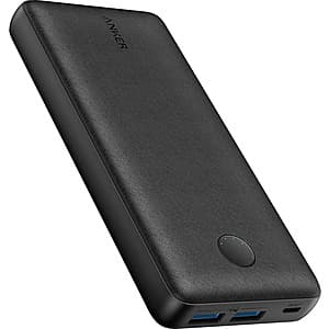 Anker 20,000mAh Power Bank with Dual USB Ports - $13
