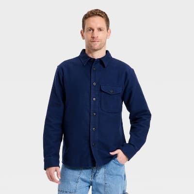 Men's Holiday Shirt - Goodfellow & Co™ Blue XXL