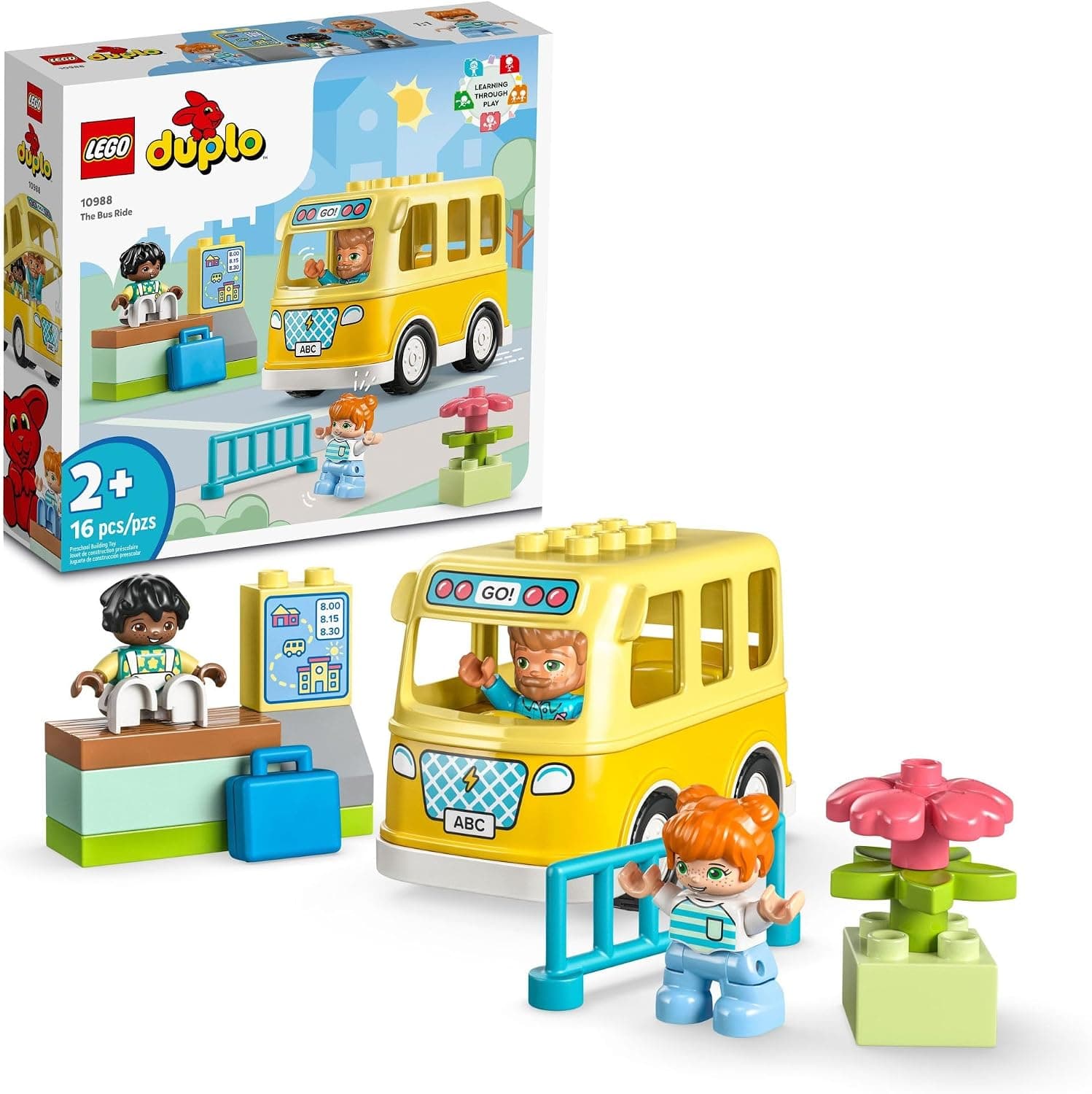 LEGO DUPLO Town Bus Ride: Educational STEM Toy for Preschoolers