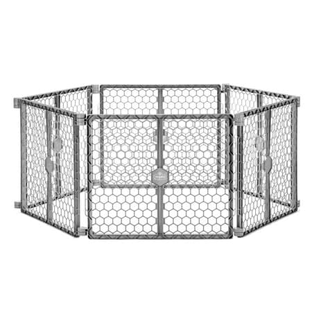 Regalo 2-in-1 Super Wide Baby Gate & Play Yard, 192”, Ages 6–24 Months