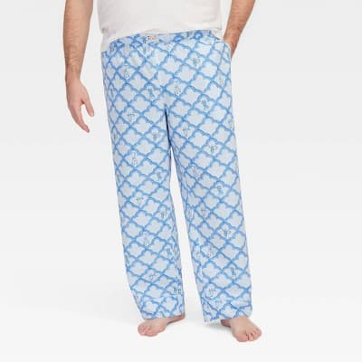 Men's Geo Trellis Pajama Pants Blue- Roller Rabbit x Target 4XLT