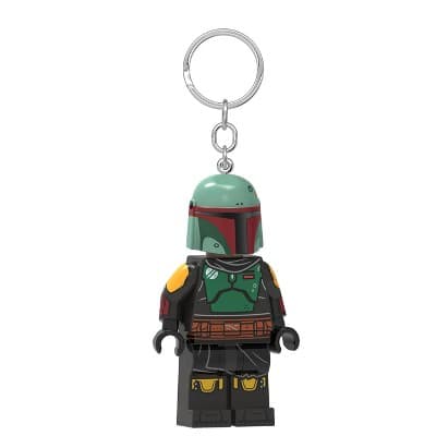 LEGO Star Wars The Mandalorian Keychain Light - Boba Fett: ABS Material, Retro Collection Mini Figure