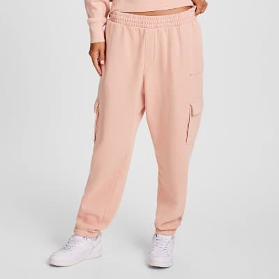 Champion Women's Vintage Wash Relaxed Leg Fleece Pants - Pink M