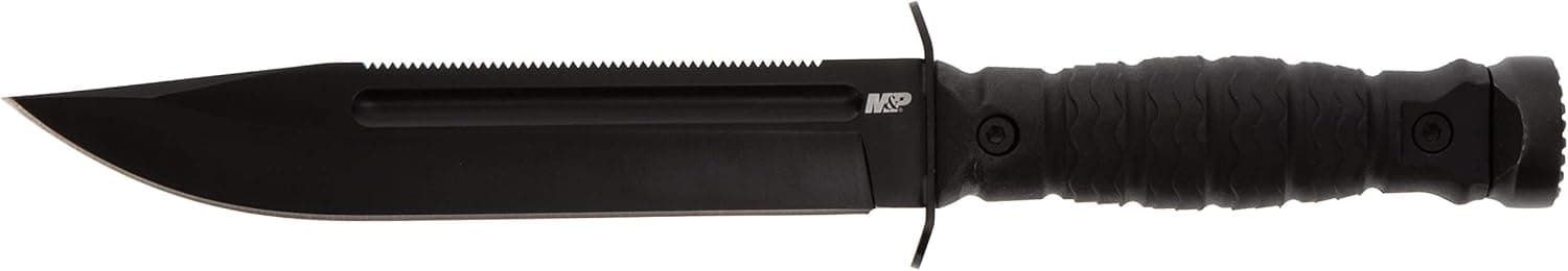 Smith & Wesson Survival Knife with Clip Point and Sawback