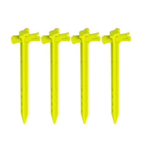 SlotLock Thermoplastic Polyurethane and Nylon 9" Tent Stakes (4 Pack)