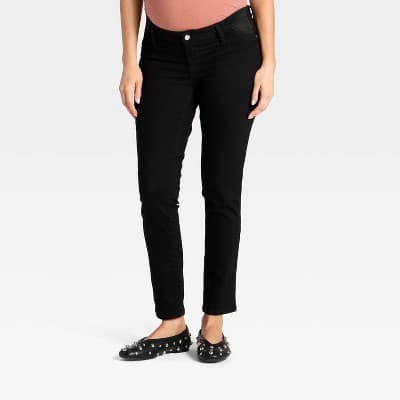 Under The Belly Low-Rise Skinny Maternity Jeans - Isabel Maternity by Ingrid & Isabel™ Black 00