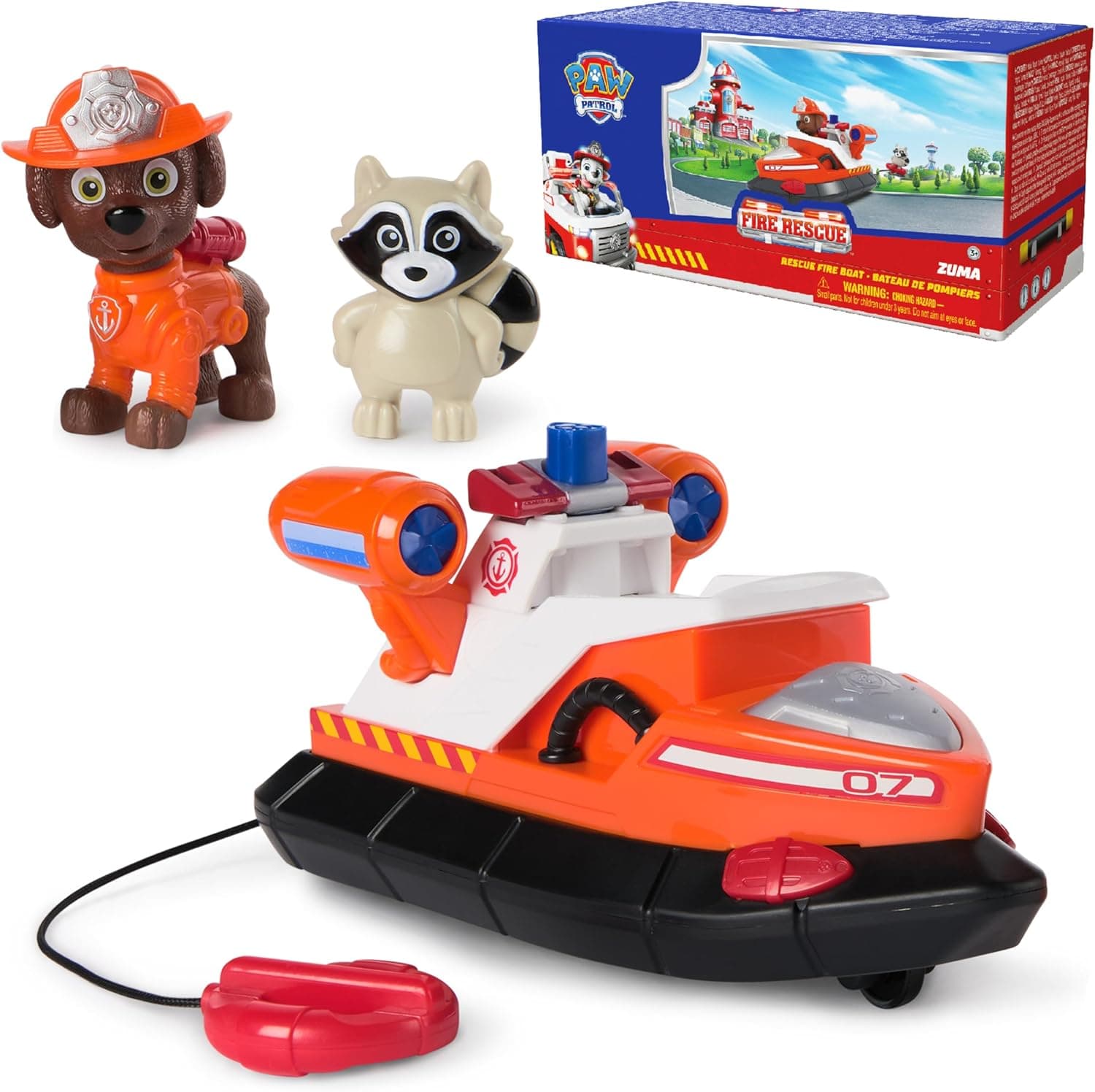 Paw Patrol Fire Rescue Boat with Action Figures