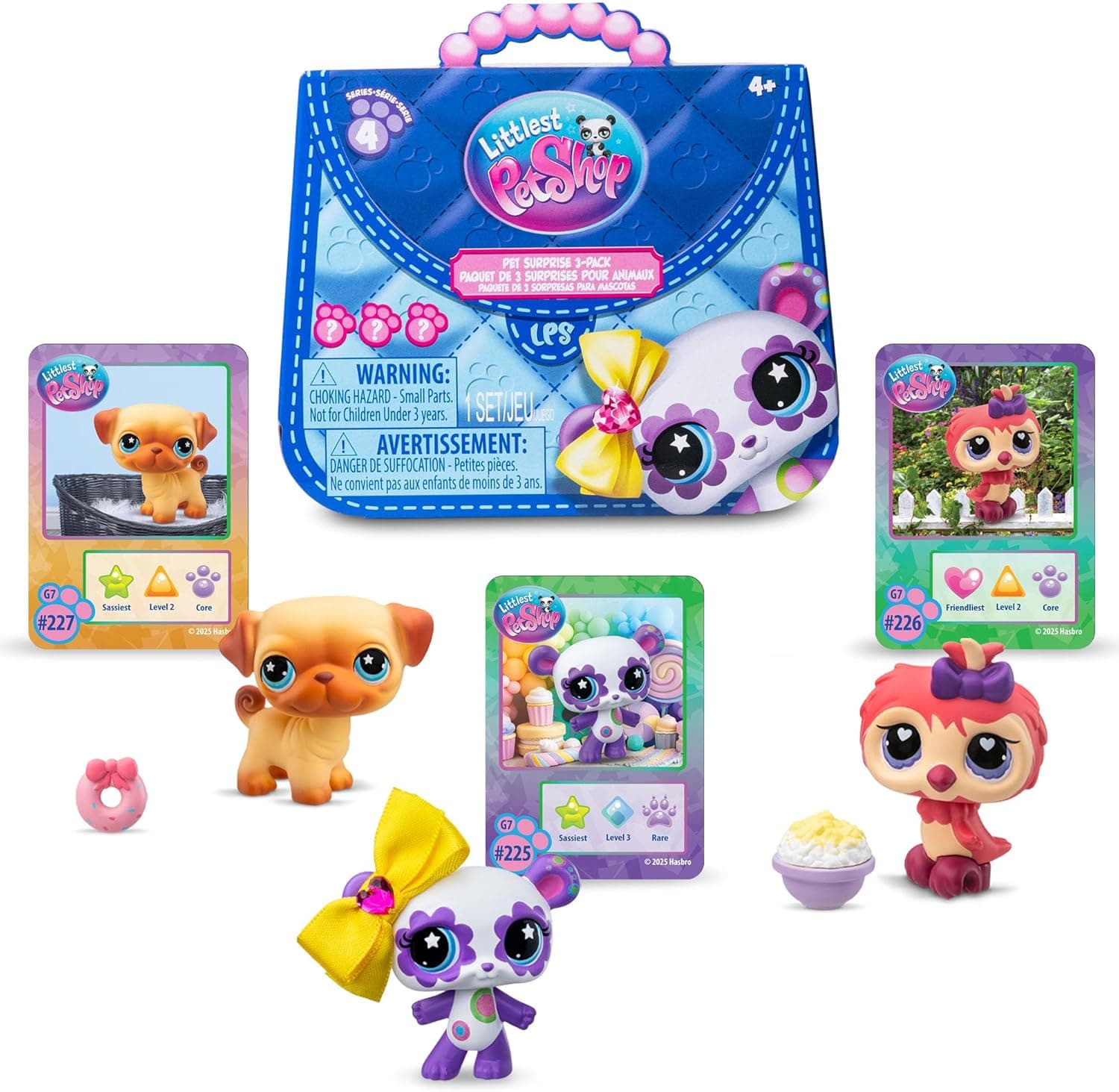 Littlest Pet Shop Surprise 3-Pack - Collectible Bobble Head Toy
