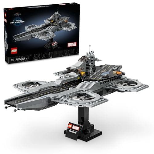 Save 38% on the LEGO Marvel Avengers Helicarrier Aircraft Carrier Model