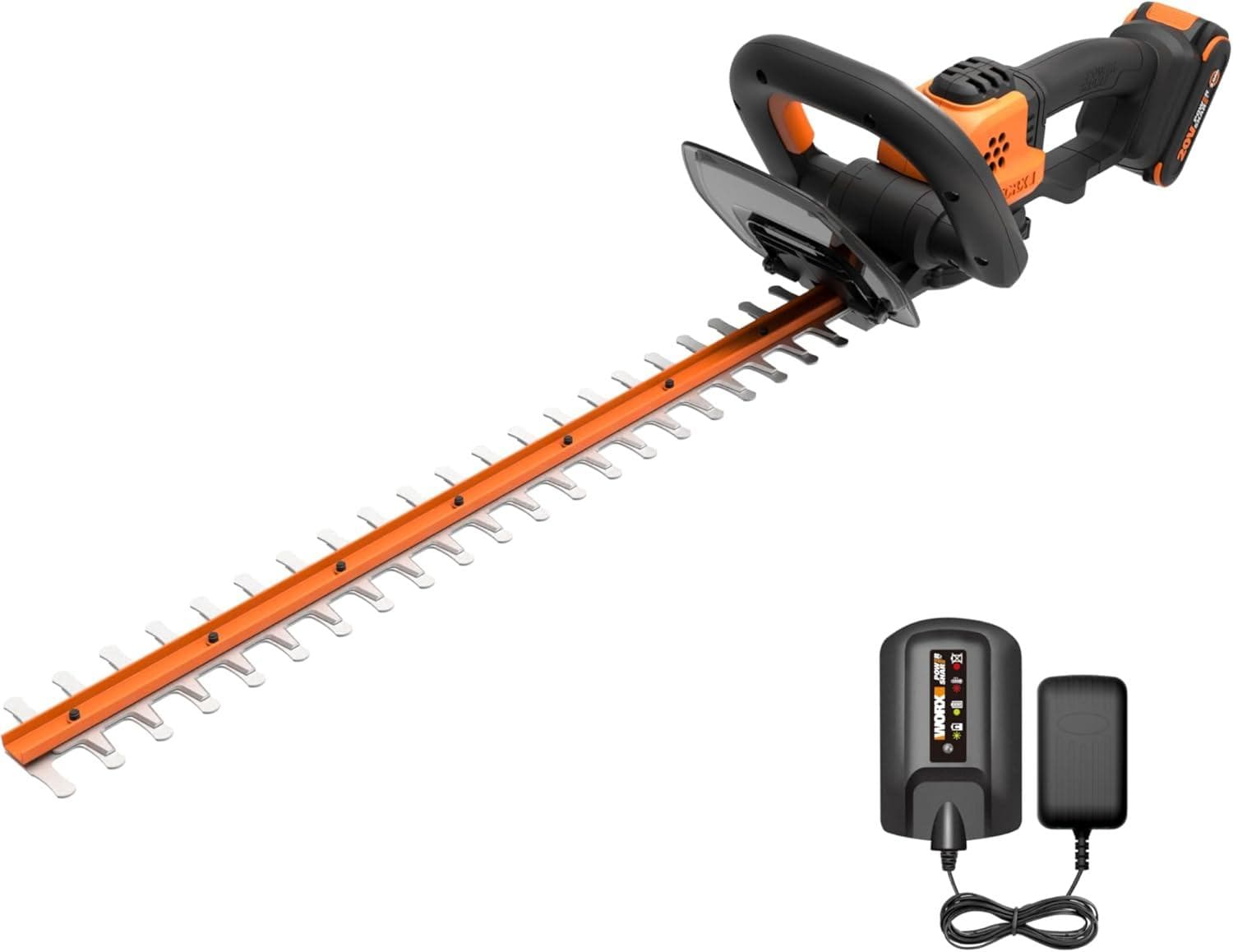 Worx 20V Battery Hedge Trimmer with 2Ah Battery & Charger