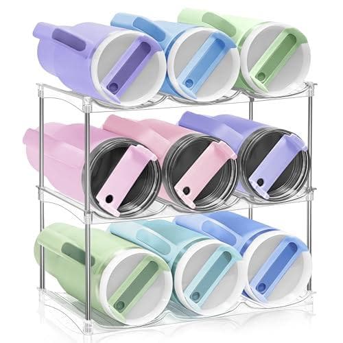Organize Your Stanley Tumblers with This 3-Tier Bottle Rack