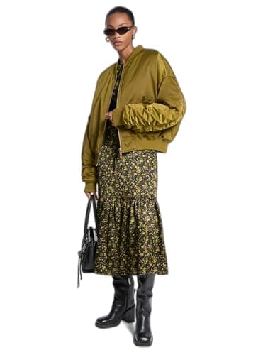 Michael Kors Women's Zip Front Filled Bomber Jacket