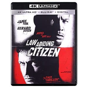 Law Abiding Citizen 4K UHD + Blu-ray + Digital for $11.50