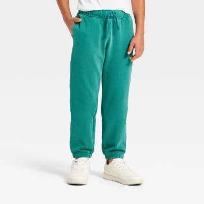 Boys' Fleece Jogger Pants - Cat & Jack™ Green L