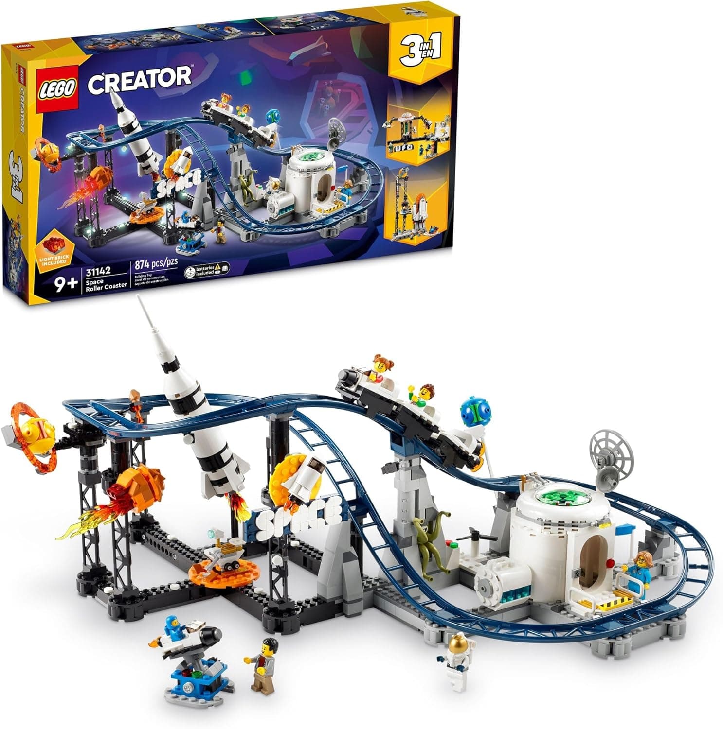 Build Your Own Amusement Park with LEGO Creator 3-in-1 Space Roller Coaster