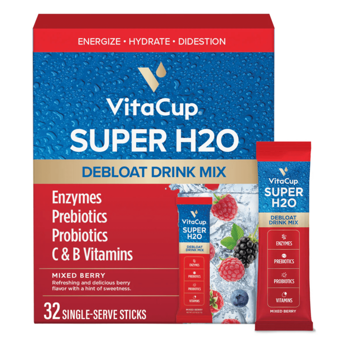 VitaCup Super H2O Debloat Drink Mix - 50% Off