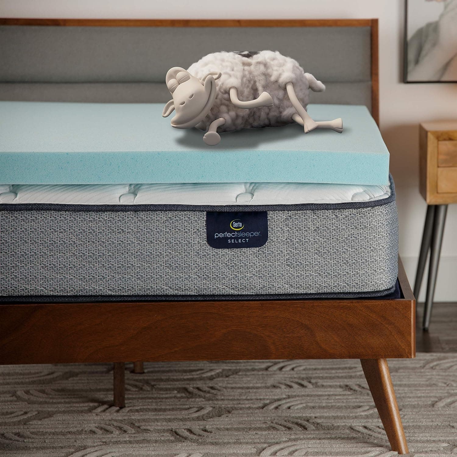 Serta's Cooling Memory Foam Mattress Topper - Pressure Relief