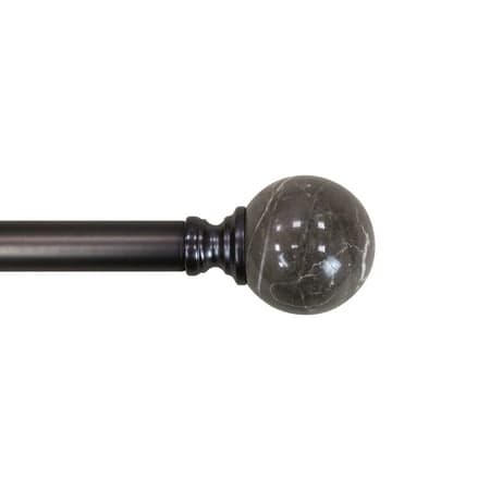 Better Homes & Gardens 1" Oil-Rubbed Bronze Marble Curtain Rod 42-120"