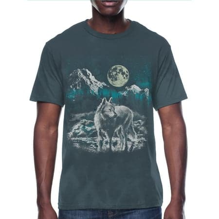 Wolf Night, Men's & Big Men's Graphic Tee Shirt, Sizes S-3XL