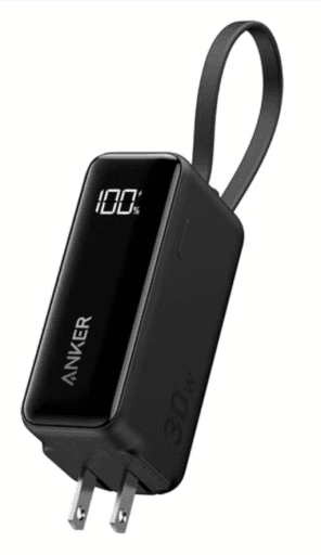 Anker Fusion 30W / 5000mAh Power Bank w/ Built-in USB-C Cable Walmart