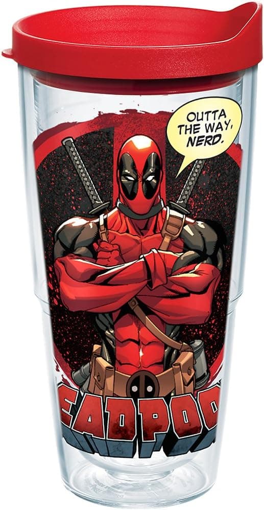 Tervis Marvel Deadpool Insulated Tumbler - Keeps Drinks Hot/Cold