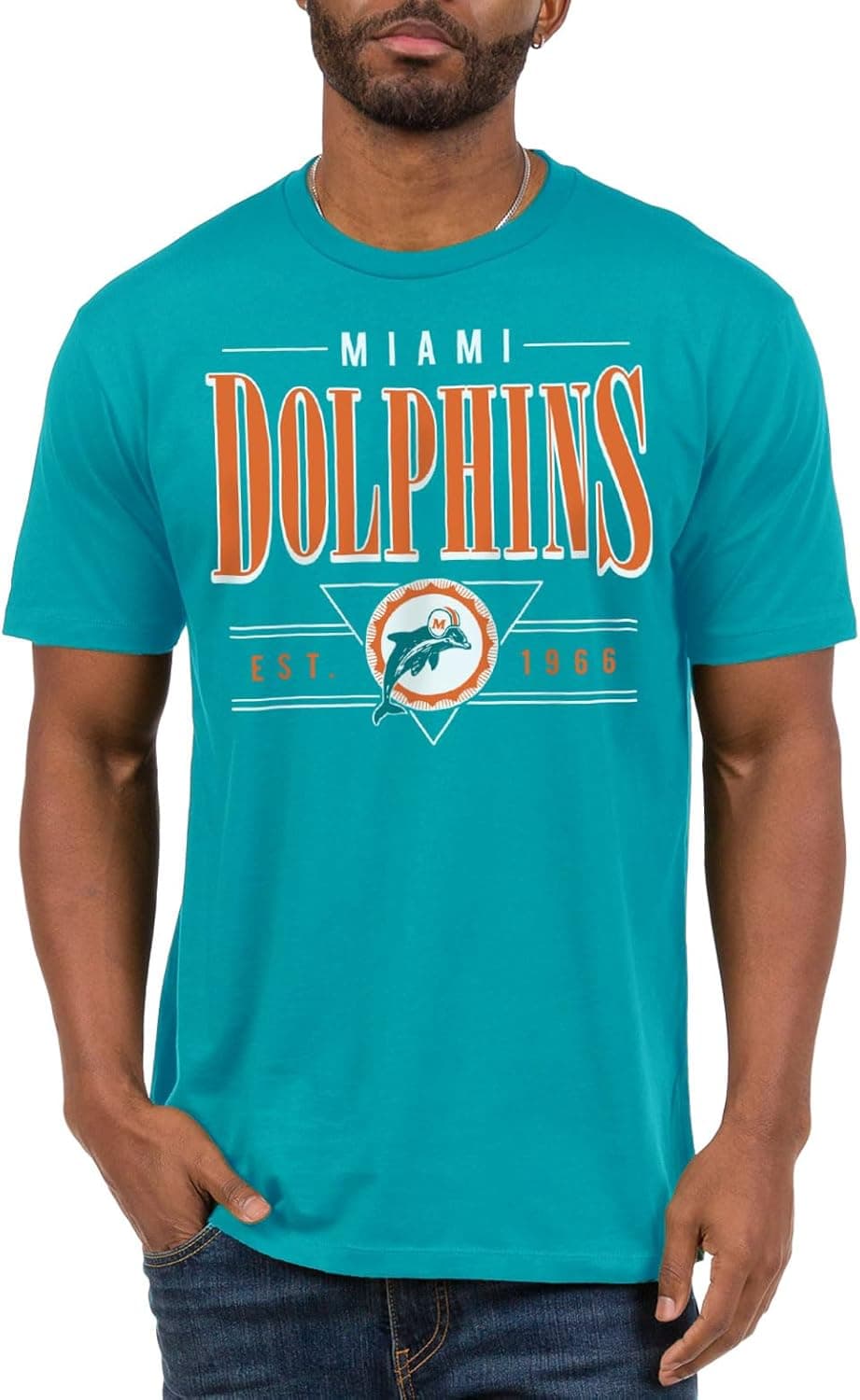 Retro Dolphins Tee - 17% Off Official NFL Fan Apparel