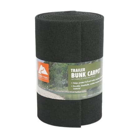 Ozark Trail Marine Boat Trailer Bunk Carpet Replacement Padding, Black