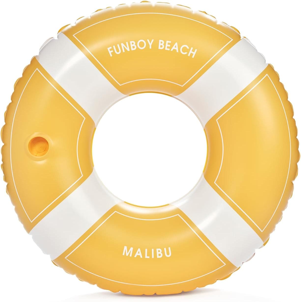 Relax in Style with the FUNBOY Giant Yellow Inflatable Pool Float