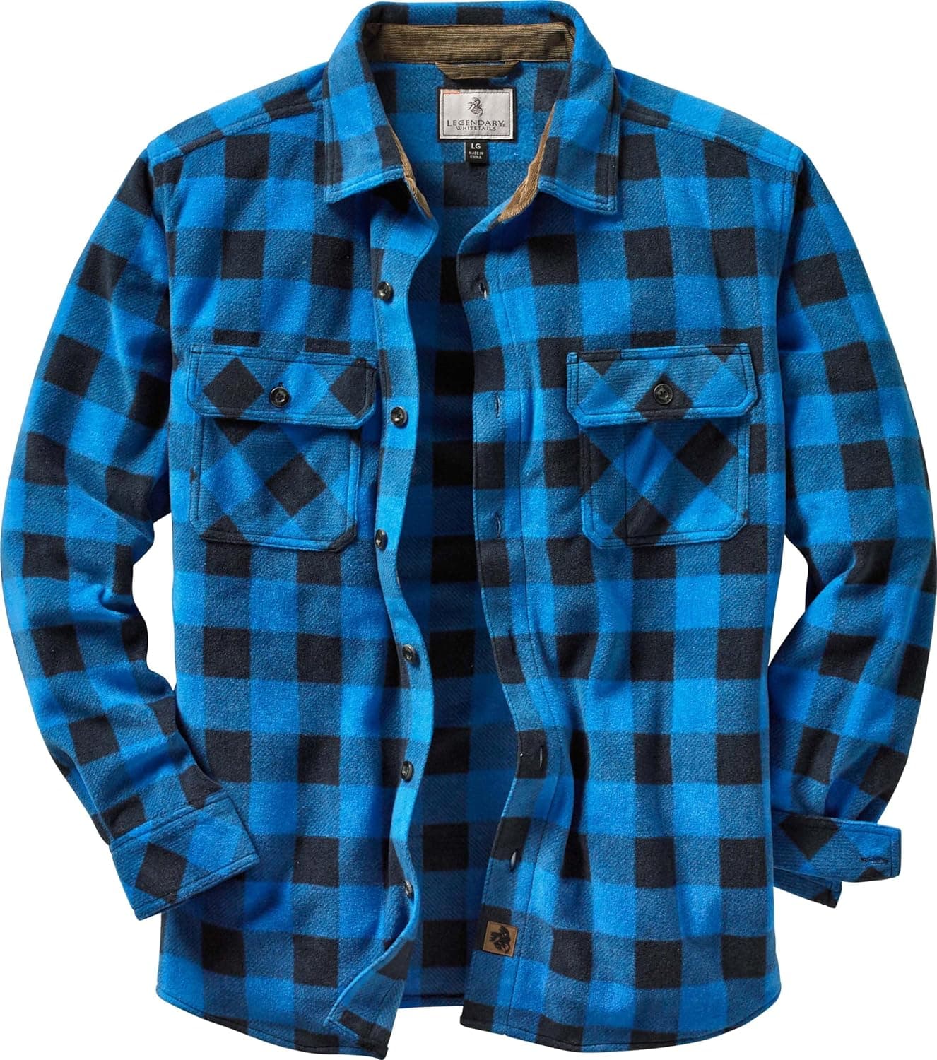 Legendary Whitetails Men's Fleece Shirt: Liberty Buffalo Plaid