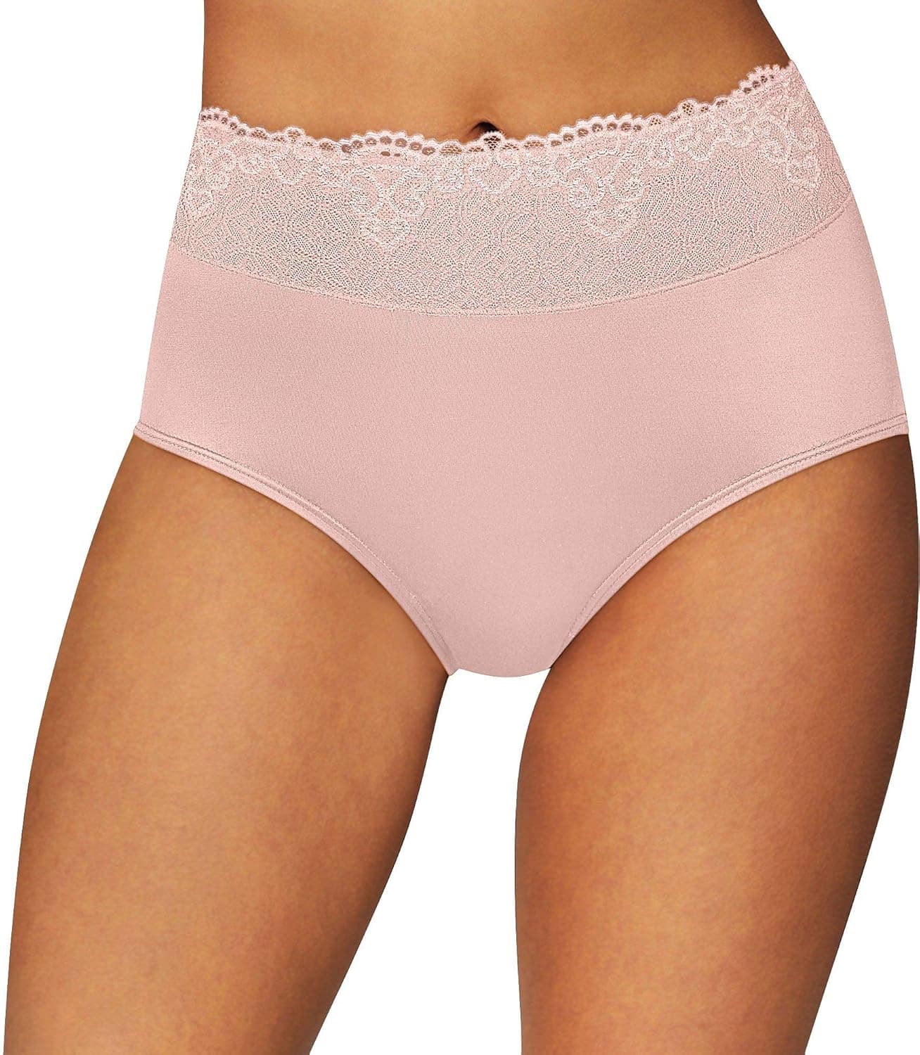 Bali Women's Passion for Comfort Panty Briefs - Sheer Pale Pink