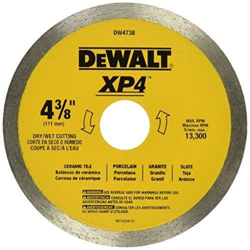 DEWALT's 4-3/8" Wet/Dry Tile Blade at 40% Discount
