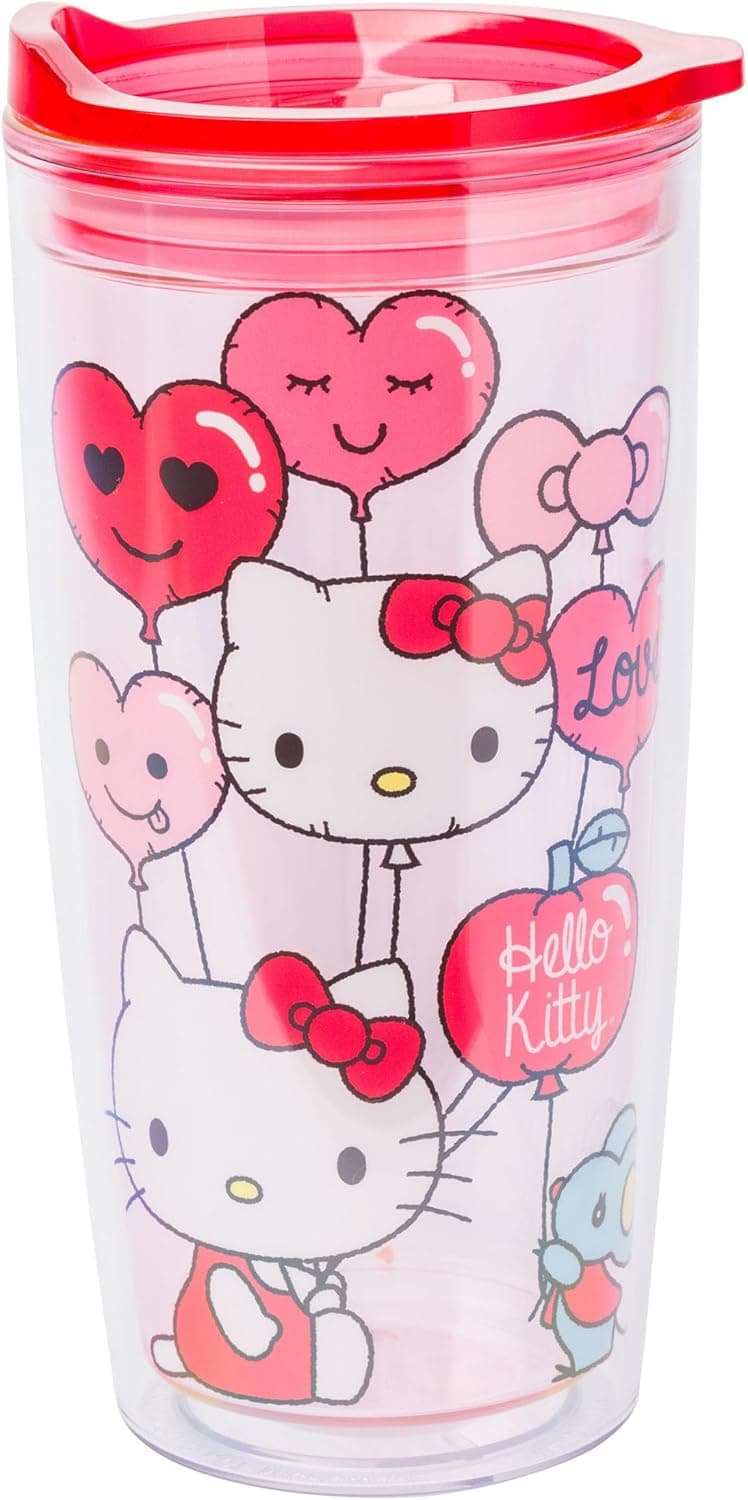 Hello Kitty Valentine's Travel Tumbler: 20oz Double Wall