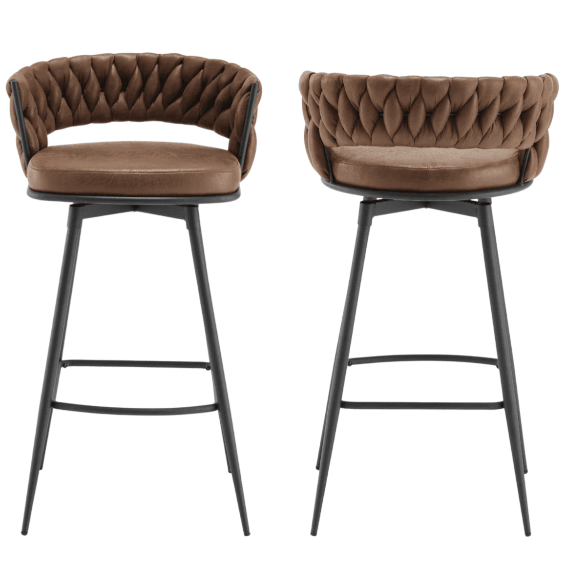 Corrigan Studio Swivel Low Back Bar Stools - 55% Off