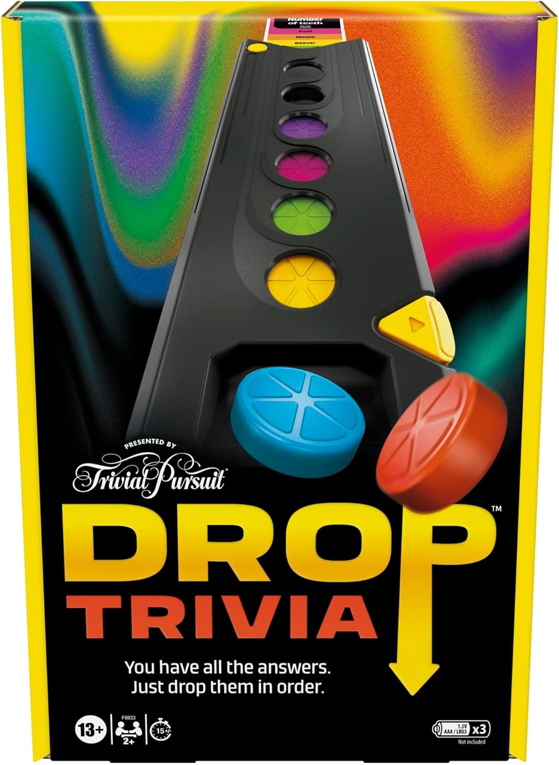 Hasbro Gaming Drop Trivia Game - Fun Electronic Party Game