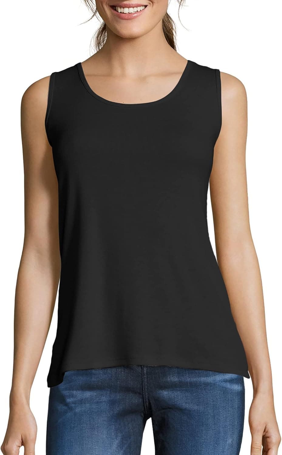 Hanes Women's Essentials: Shirts, Tanks, and Tees at 65% Off