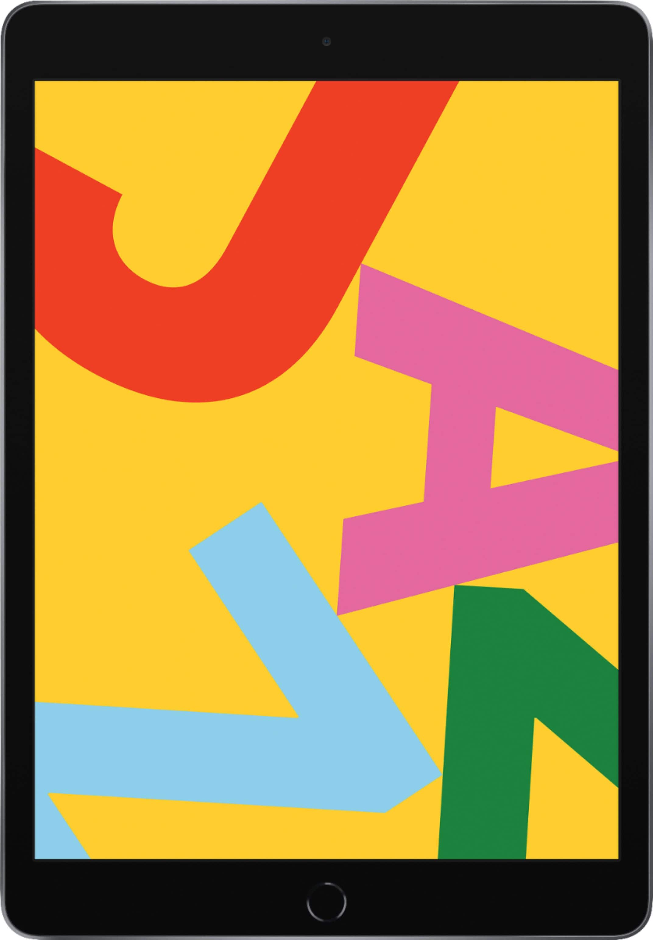 Apple - Geek Squad Certified Refurbished 10.2-Inch iPad (7th Generation) with Wi-Fi - 32GB - Space Gray