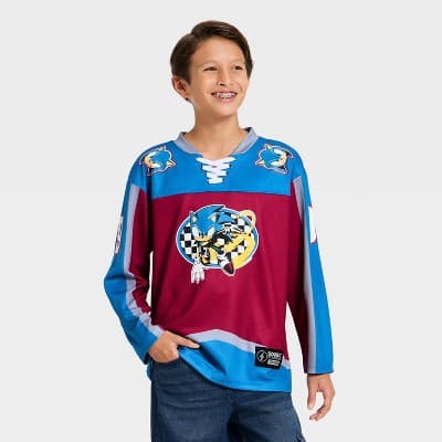 Boys' Sonic the Hedgehog Hockey Jersey - Blue/Red XL