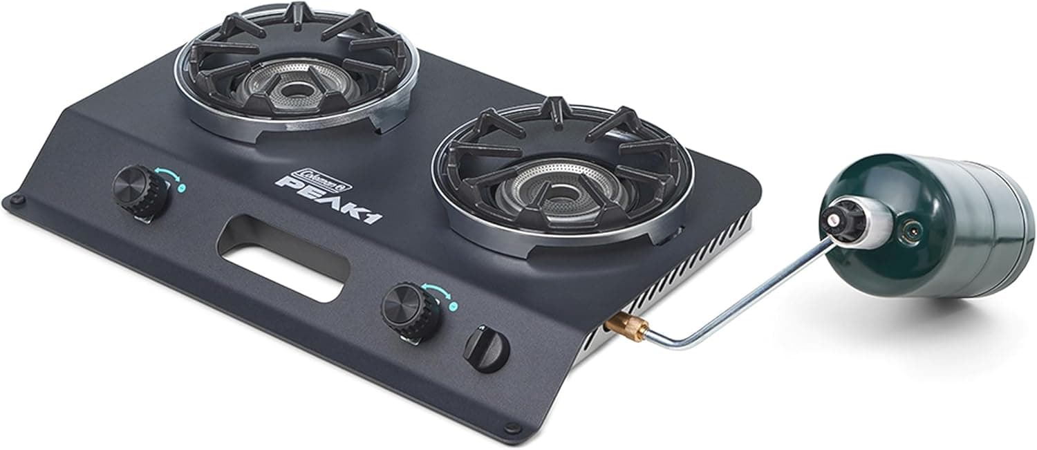 Powerful Portable Camping Stove: Coleman PEAK1 2-Burner