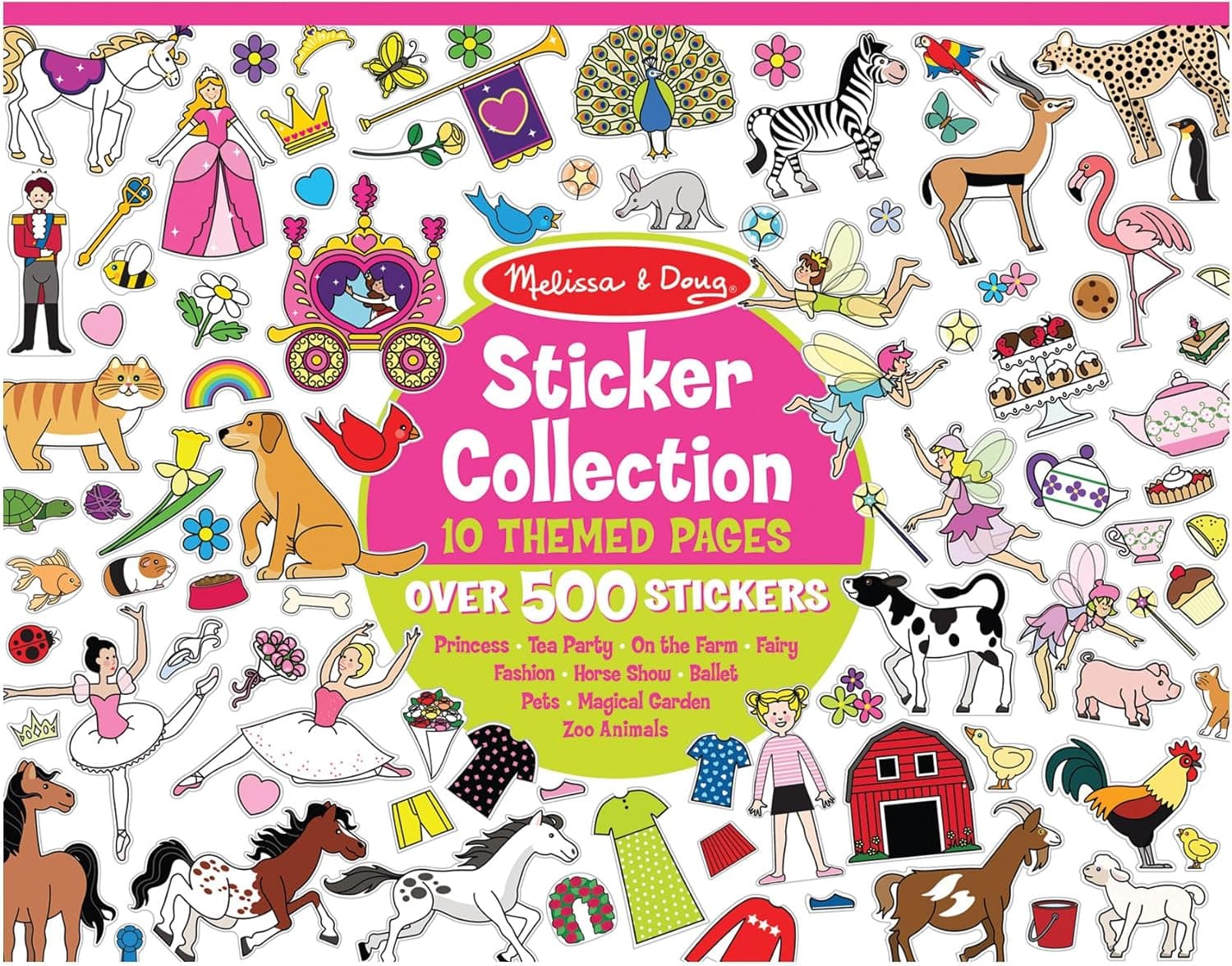 Melissa & Doug Sticker Collection Book: 500+ Stickers for Princesses, Tea Party, and More